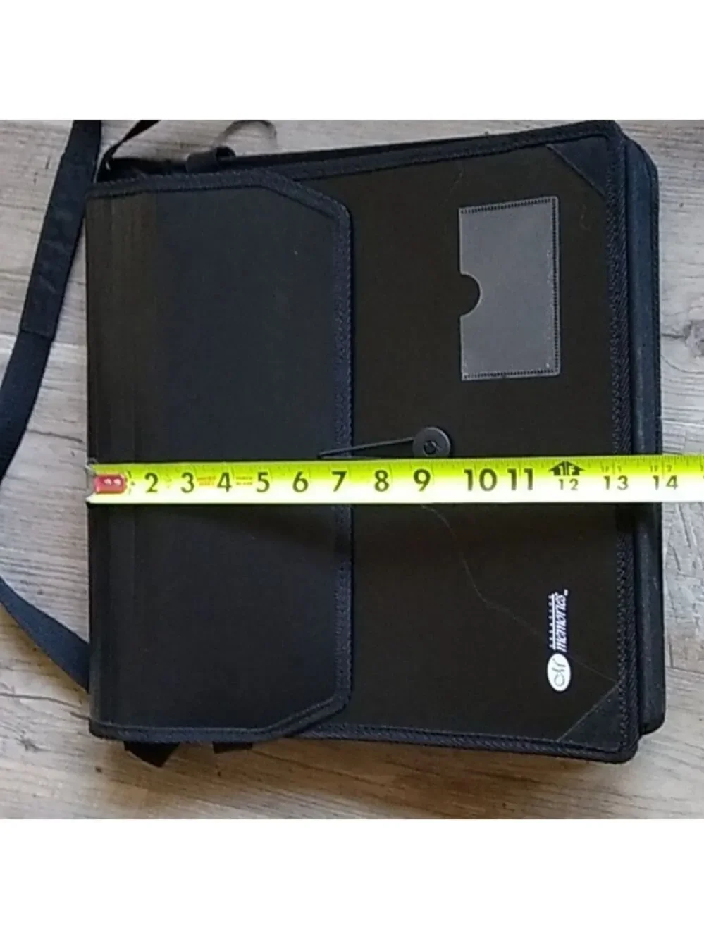 CM Memories Black Expanding Binder Folder with Strap